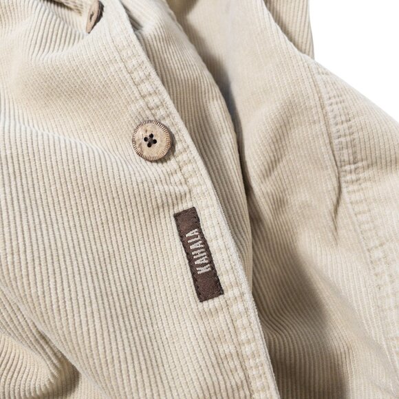 Kahala Tan Corduroy Shirt Jacket 2XL Mens Cotton Blend Button Down Long Sleeve - Picture 8 of 12